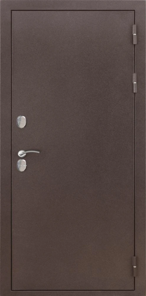 Входная дверь ДвериПРО Термо медный антик СБ-1 (ст. белое, 16мм, Беленый дуб) DPRO228115 внешняя сторона